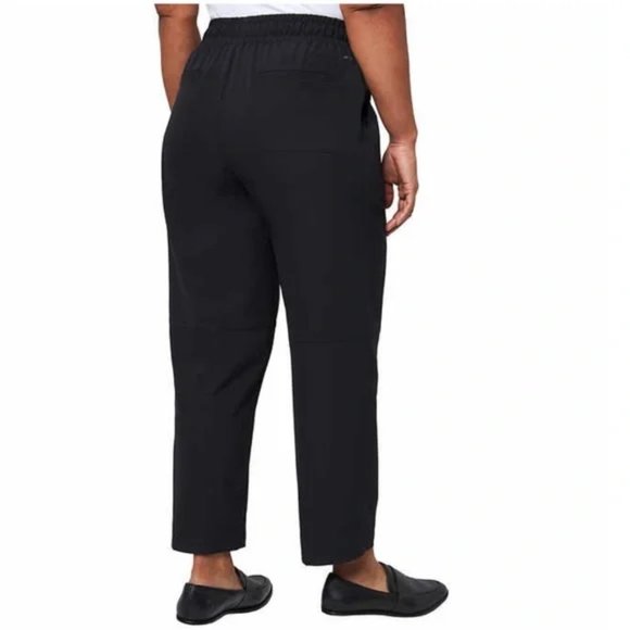 NWo Mondetta Women's Drawstring High Rise Ankle Pants Black Size M $60 5C128 - Picture 2 of 4